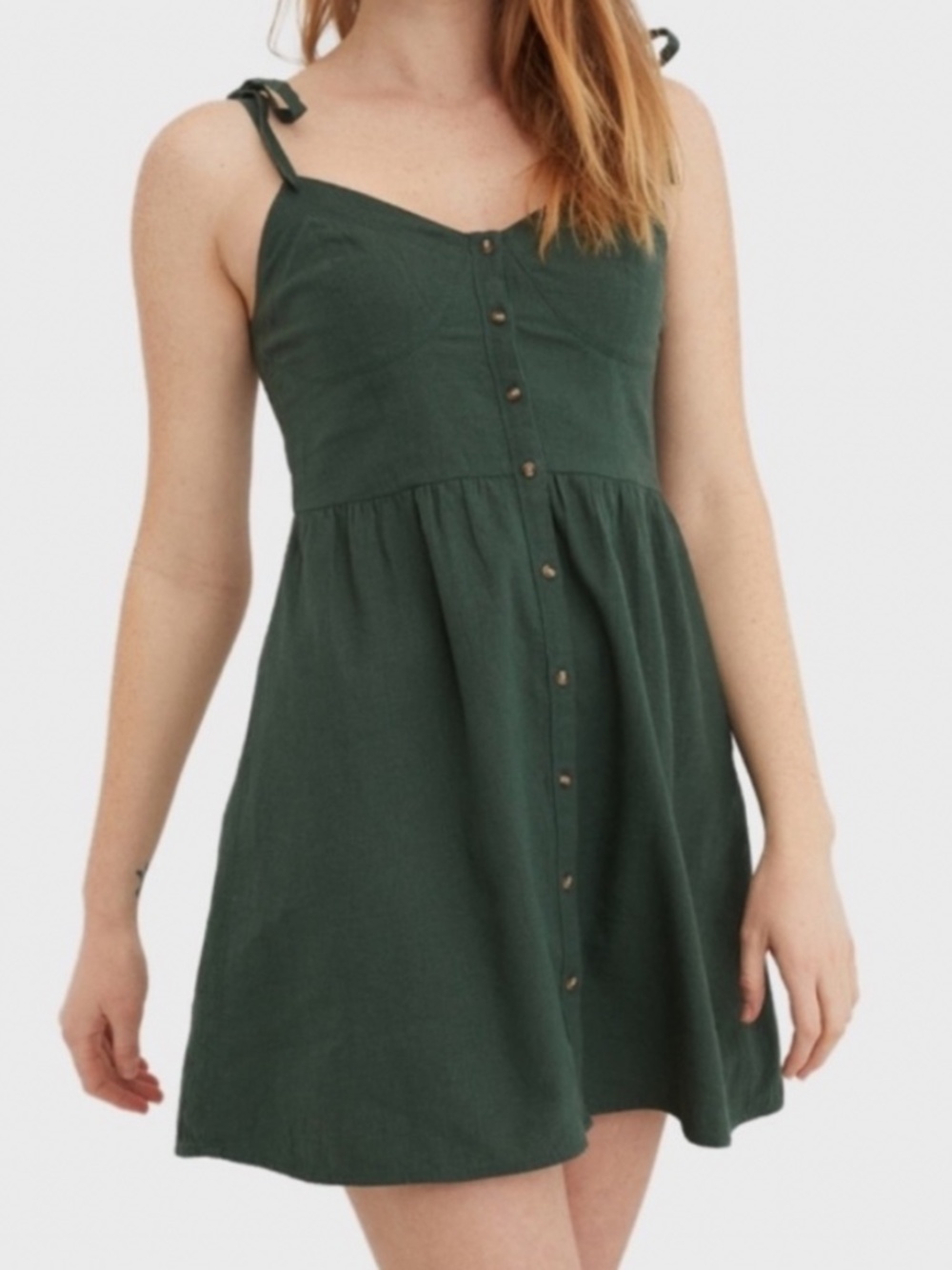 Aerie Green Corset Dress size Large
